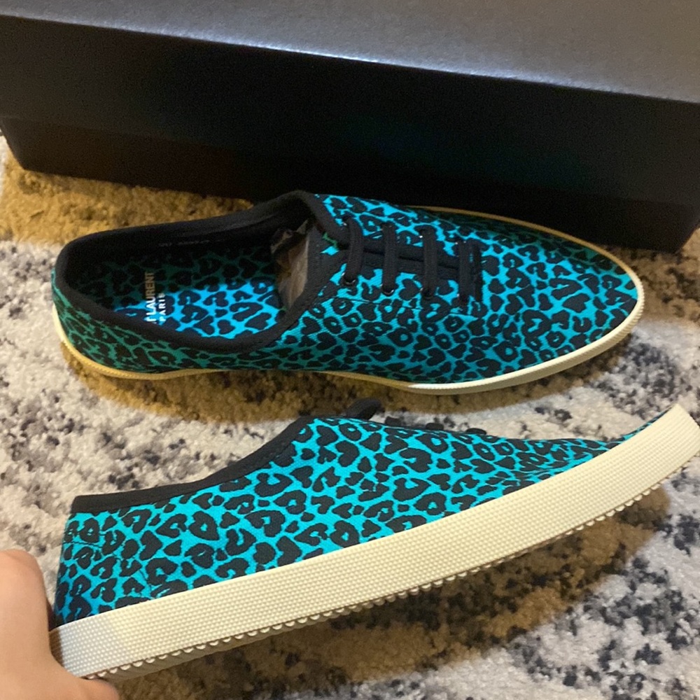 Saint Laurent SID 05 Olona Leopard Coeur Sneaker